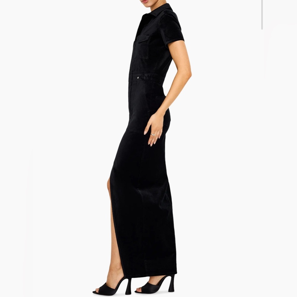 NWT Good American Fit for Success Velvet Maxi Dress - Picture 3 of 7